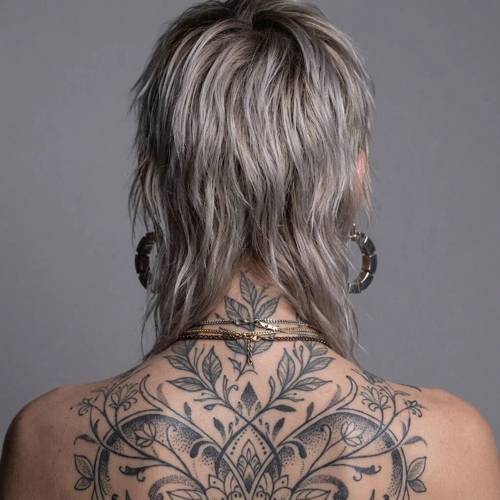 LoRA-Trainingsbild: Rückentattoo