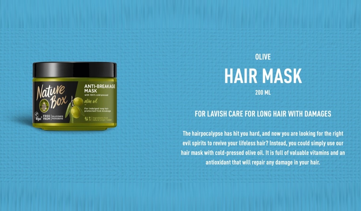 Olive Hair Mask: Text über die Hairpocalypse, die das Haar getroffen hat