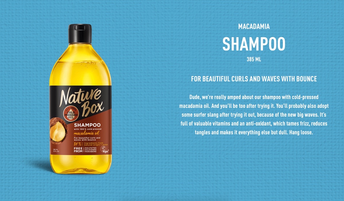 Macadamia Shampoo: Surfer-Slang nach den neuen großen Wellen, Hang loose