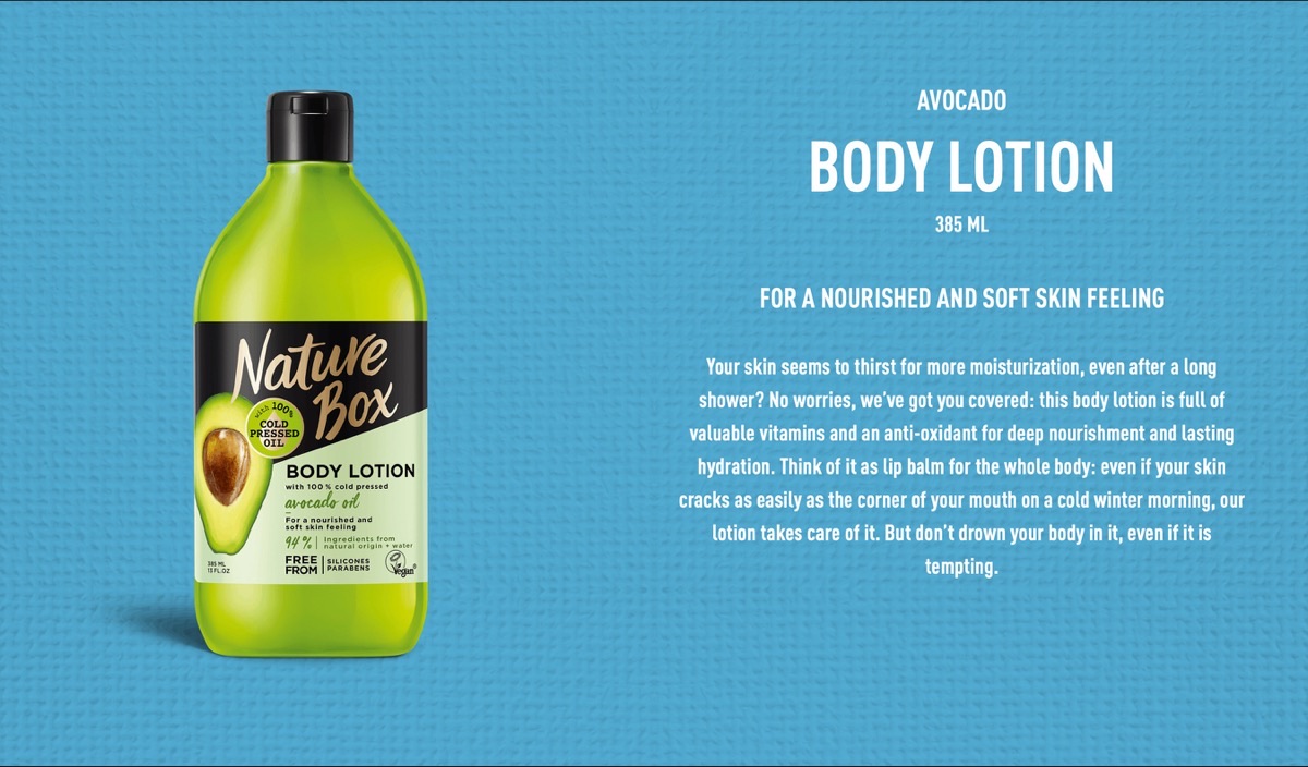 Avocado Body Lotion: wie Lippenbalsam für den ganzen Körper
