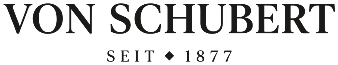 Logo Von Schubert, Seit 1877, dunkel auf Creme